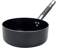 Rondle - Pentole Agnelli Alblack garnek do duszenia z aluminium, grubość 3 mm, z trzonkiem rurowym ze stali szlachetnej Cool, czarny, czarny, 24 cm Pentole Agnelli_ALSC107SSC24 - miniaturka - grafika 1