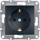Gniazdka elektryczne - Schneider Asfora gniazdo Schuko podtynkowe pojedyncze z przesłonami antracyt EPH2900271 - miniaturka - grafika 1