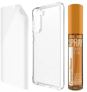 PanzerGlass Zestaw ochronny szkło + etui + spray do Samsung S21 | - Etui i futerały do telefonów - miniaturka - grafika 2