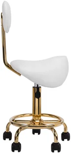 ACTIVESHOP Taboret Kosmetyczny 6001G Biały 10003_140907 - Krzesła i taborety kosmetyczne - miniaturka - grafika 11