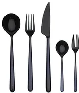 Zestawy sztućców - Mepra SPA 108722030d zestaw sztućców, wzornictwo Linea Oro NERO, 30-częściowy 108722030D - miniaturka - grafika 1