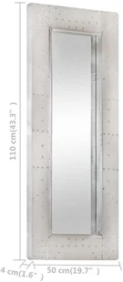 vidaXL Lumarko Lustro ścienne w stylu Aviator, 110x50 cm, metalowe 320638 - Lustra - miniaturka - grafika 8