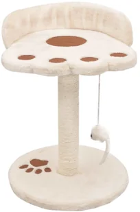 vidaXL Drapak dla kota z sizalowym słupkiem, 40 cm, beżowo-brązowy - Drapaki dla kotów - miniaturka - grafika 2