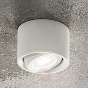 Lampy sufitowe - Fabas Luce Odchylana głowica downlight LED Anzio, biały - miniaturka - grafika 1