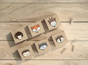 PartyDeco Klamerki drewniane, naturalne drewno, 20 sztuk - Gadżety dla niej i dla niego - miniaturka - grafika 4