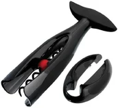 Zestawy do wina - Le Creuset akcesoria zestaw na prezent korkociąg Activ-ball gs200 na wino, czarny GS200L-31 - miniaturka - grafika 1