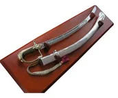 Figurki dekoracyjne - PŁATNERZE Polska Oficerska Szabla Wz 1921 Z Poch Z Ozdobną Rękojeścią + Tablo 146 - miniaturka - grafika 1