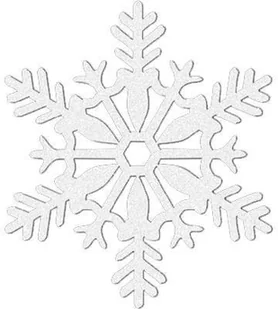 Amscan Dekoracja wisząca brokatowa Śnieżki - 10 cm - 4 szt. 191360 - Ozdoby bożonarodzeniowe - miniaturka - grafika 2