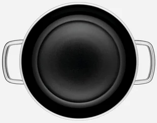 WMF patelnia do serwowania powlekane  24 cm Devil krawędź do wylewania uchwyt ze stali szlachetnej Cromargan CeraDur ze stali nierdzewnej do kuchenek indukcyjnych pranie ręczne 748346021 - Patelnie - miniaturka - grafika 4