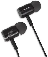 Słuchawki - Esperanza EH207KS czarno-srebrne - miniaturka - grafika 1