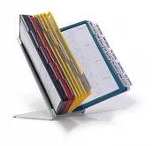 Artykuły biurowe - DURABLE 551000 VARIO TABLE 30 zestaw stołowy z 30 panelami A4 mix kolorów zestaw 551000 - miniaturka - grafika 1