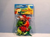 Figurki dla dzieci - Hipo Dinozaury zabawne 6szt. worek. - miniaturka - grafika 1