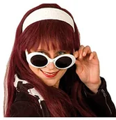 Stroje karnawałowe - Boland 2513 - okulary imprezowe kurtka, biała - miniaturka - grafika 1