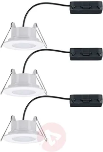 Paulmann spot wpuszczany LED Calla 3szt. biały - Oprawy, klosze i abażury - miniaturka - grafika 4