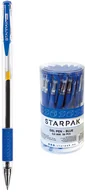 Długopisy - Starpak Długopis żelowy z gripem, niebieski - miniaturka - grafika 1