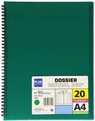 Teczki i skoroszyty - Office Plus Plus Office 13461  20-GN dossier Binder z 20 koszulek i łącznik sprężynowy, A4, zielony 13461-20-GN - miniaturka - grafika 1