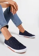 Trampki damskie - Granatowe Tenisówki Salodella - miniaturka - grafika 1