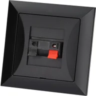 Gniazdka elektryczne - LEDart głośnikowe kolumnowe Opal czarny Mat - miniaturka - grafika 1