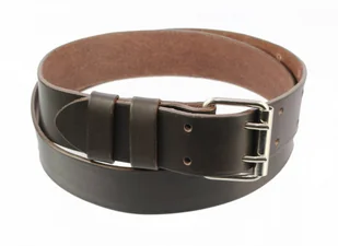 WIREX (PL) Wojskowy Pas Męski Skórzany OFICER RUBIN (PL) Skóra Licowa CZEKOLADOWY Super Wytrzymały Gładki PR2K XXL - Paski - miniaturka - grafika 5