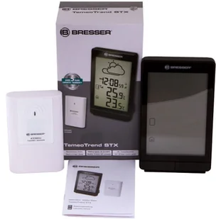 Bresser TemeoTrend STX RC Czarny - Stacje pogodowe - miniaturka - grafika 2