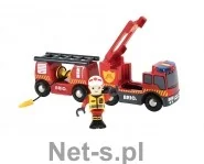 Brio PLAYMOBIL Pojazd Straży Pożarnej z efektami świetlnymi idźwiękowymi 33811 - Kolejki i akcesoria - miniaturka - grafika 2