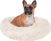 Legowiska dla psów - Springos Springos Legowisko dla psa 90cm pluszowe posłanie dla kota beżowy UNIWERSALNY 29670-uniw - miniaturka - grafika 1
