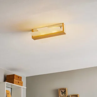 Euluna Lampa sufitowa Shifted 2, szkło i jasne drewno - Lampy sufitowe - miniaturka - grafika 2