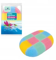 Rękawice i gąbki do kąpieli - Gąbka kąpielowa szachownica Victoria Travella - miniaturka - grafika 1