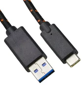 Kable USB - mumbi kabel USB C Nylon 1,5 m USB C A na USB wtyczka przewód nylonowy 24385 - miniaturka - grafika 1