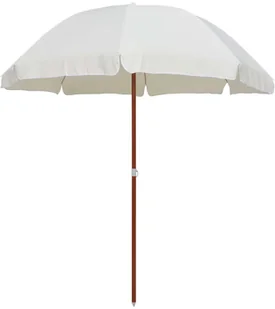 vidaXL Parasol na stalowym słupku, 240 cm, piaskowy vidaXL - Parasole ogrodowe - miniaturka - grafika 2