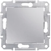 Wyłączniki światła i elektryczne - LEDart 1-biegunowy, Schneider Electric SEDNA SDN0100160, bez ramki, kolor aluminium - miniaturka - grafika 1