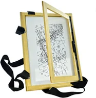 Sprzęt geodezyjny - Inny Szkicownik geodezyjny drewniany z uchwytem na długopis 2 zamknięcia A4 316011U - miniaturka - grafika 1