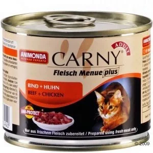 Animonda Carny Adult Wołowina + Kurczak Puszka 200G - Mokra karma dla kotów - miniaturka - grafika 4