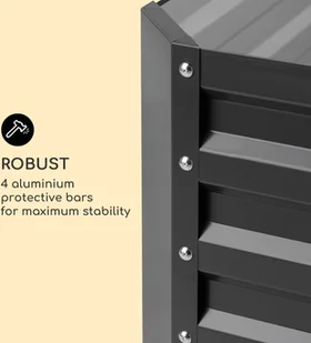 Blumfeldt High Grow Straight, podniesiona grządka, 120x60x60cm, 432l stal GDMB4-HighGro-120-AN - Donice - miniaturka - grafika 5