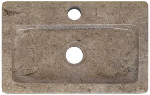 vidaXL Lumarko Umywalka, szara, 38x24x6,5 cm, marmur! 149188 - Umywalki - miniaturka - grafika 6