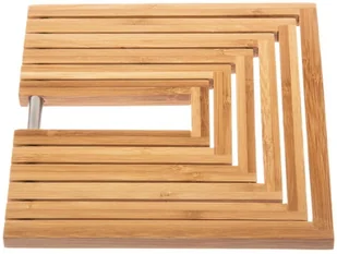 Secret de Gourmet Bambusowa podstawka pod garnek rozsuwana jja-150086 - Pozostałe akcesoria kuchenne - miniaturka - grafika 7