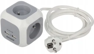 Orno Przedłużacz OR-AE-13144 4-krotny ładowarka 2xUSB 1,5m szaro-biały OR-AE-13144 - Przedłużacze i rozgałęźniki - miniaturka - grafika 10