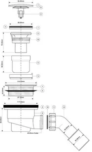 McAlpine syfon do brodzika FI 90 KLIK-KLAK - Syfony - miniaturka - grafika 3