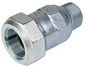 Inne akcesoria do nawadniania - Gebo Armaturen Gebo żeliwo ciągliwe połączenie śrubowe zaciskowe z gwintem zewnętrznym 3/8  2 cali do rur stalowych - miniaturka - grafika 1