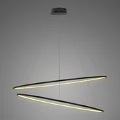 Lampy sufitowe - Altavola Design Lampa wisząca Nowoczesna lampa wisząca LED czarna Altavola Ledowe okręgi okręgi LED LA074/P_120_in_3k_black_dimm LA074/P_120_in_3k_black_dimm - miniaturka - grafika 1