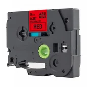 Papier do drukarek - Brother Taśma zamiennik TZ-FX421 / TZe-FX421, 9mm x 8m, flexi, czarny druk / czerwony podkład - miniaturka - grafika 1