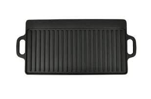 vidaXL Grill żeliwny, płyta żeliwna dwustronna (2szt) - Garnki - miniaturka - grafika 3
