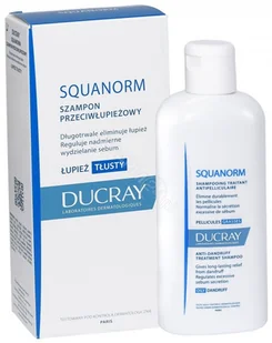 Pierre-Fabre Ducray Squanorm szmpon na łupież tłusty DERMO KOSMETIK Gm 200 ml - Szampony do włosów - miniaturka - grafika 2