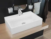 Umywalki - Rea VALERIA N UMYWALKA NABLATOWA 50X35 CM U5000 - miniaturka - grafika 1