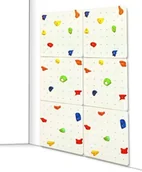 Wyposażenie pokoiku dziecięcego - Małpiszon MAŁPISZON Ścianka wspinaczkowa podwójna SKU: DSKM-Wall-2 - miniaturka - grafika 1