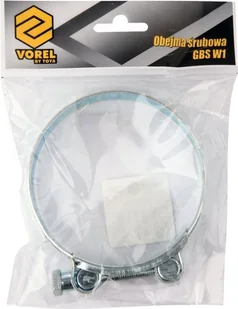 VOREL Obejma opaska śrubowa zaciskowa ocynkowana GBS W1 98-103mm - Akcesoria do urządzeń ogrodniczych - miniaturka - grafika 2