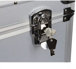 Kerbl Pudełko na przybory do pielęgnacji koni AluSafe, srebrne, 320137 - Akcesoria jeździeckie - miniaturka - grafika 2