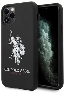 U.S. Polo Assn. Silicone Collection etui na iPhone 11 Pro Max czarne USP000040 - Etui i futerały do telefonów - miniaturka - grafika 2