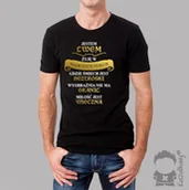 Koszulki męskie - Jestem Lwem - żyję w magicznym świecie - męska koszulka z nadrukiem - miniaturka - grafika 1