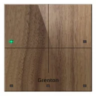 Systemy inteligentnych domów - Grenton Grenton TOUCH PANEL 4B CUSTOM WOOD TF-Bus ciemny - miniaturka - grafika 1